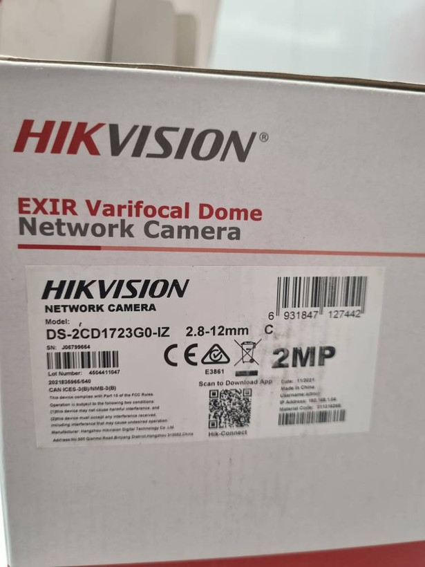 دوربین 2 مگاپیکسل موتورایز هایک ویژن مدل DS-1723G0-IZ