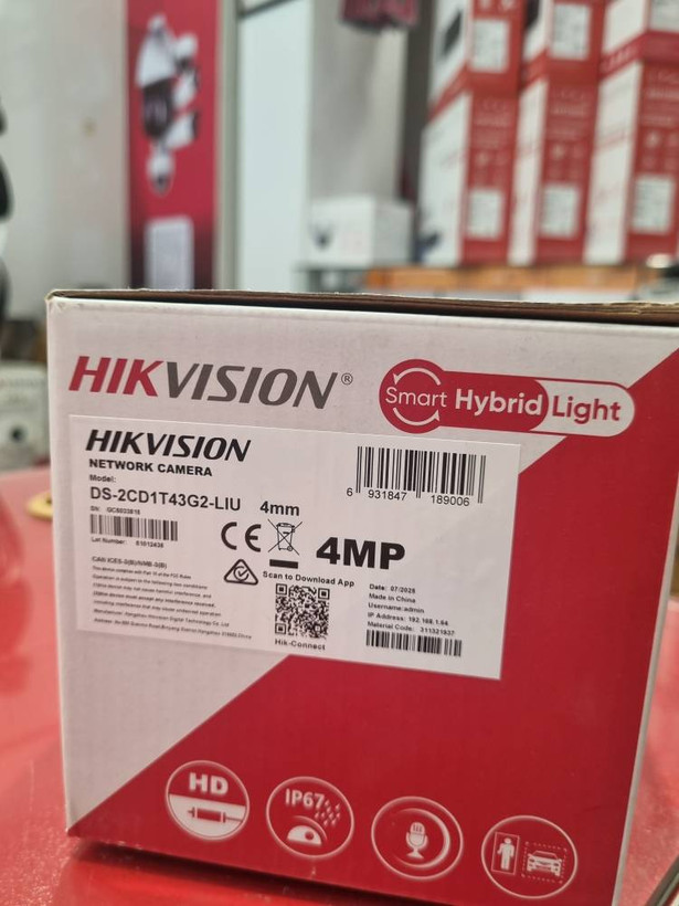 دوربین 4 مگاپیکسل هایک ویژن مدل DS-2CD1T43G2-LIU