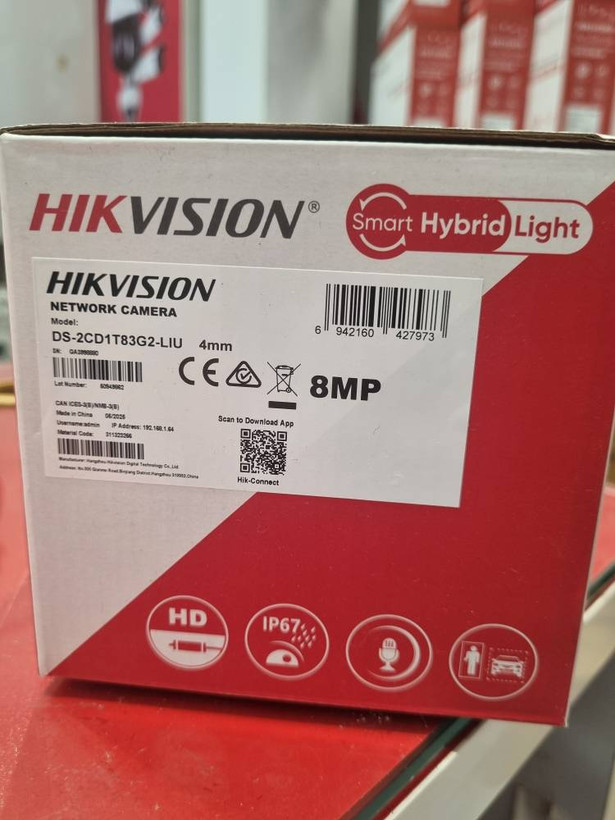 دوربین بالت 8 مگاپیکسل هایک ویژن مدل DS-2CD1T83G2-LIU
