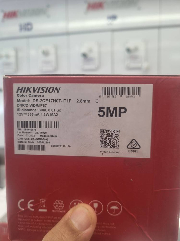 دوربین 5 مگاپیکسل آنالوگ هایک ویژن مدل DS-2CE17H0T-IT1F